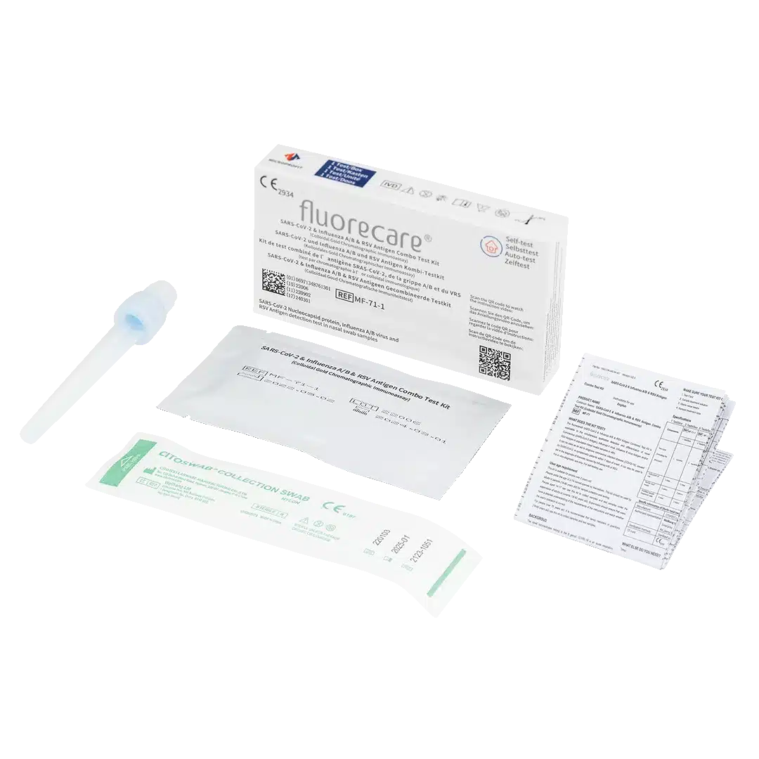 fluorecare® Kombitest für RS-Virus, Covid-19, Influenza A+B – Bild 3