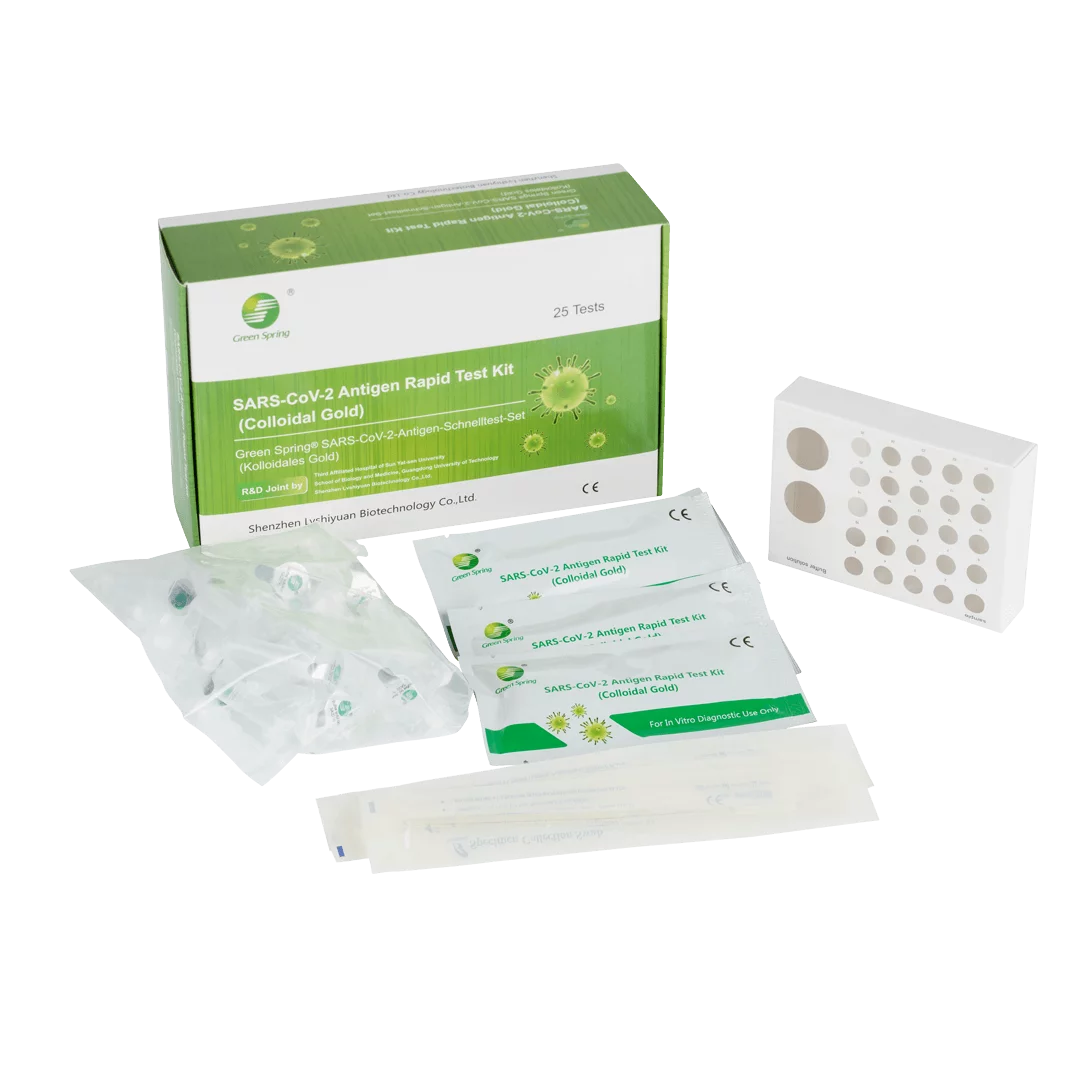 Green Spring® SARS CoV-2 Antigen Schnelltest-Set - Kolloidales Gold (25 Stk.) – Bild 3