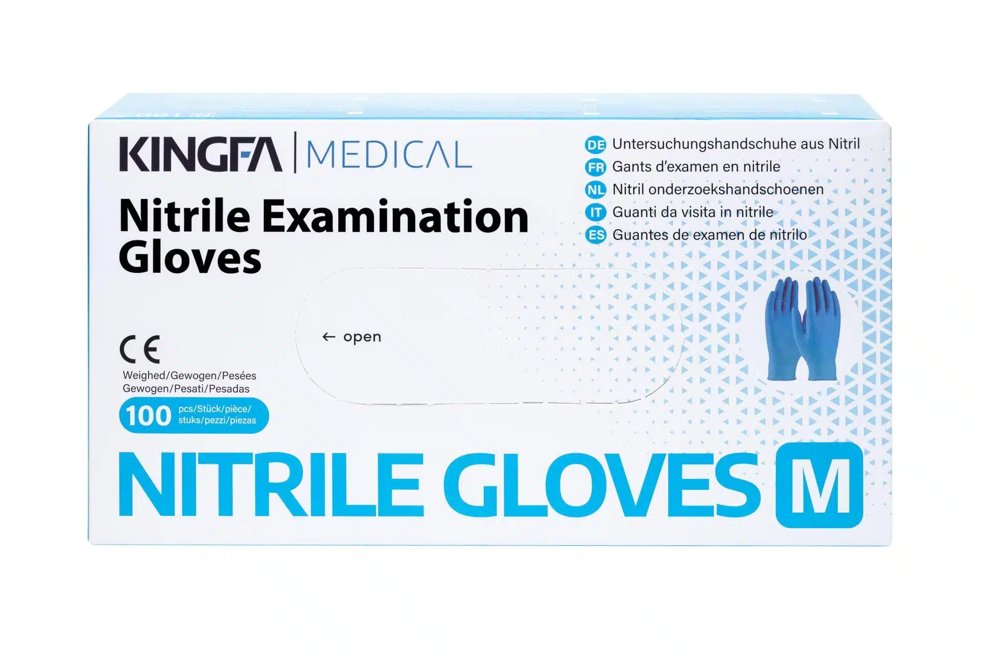 KINGFA Einweghandschuhe aus Nitril (blau) – Bild 2