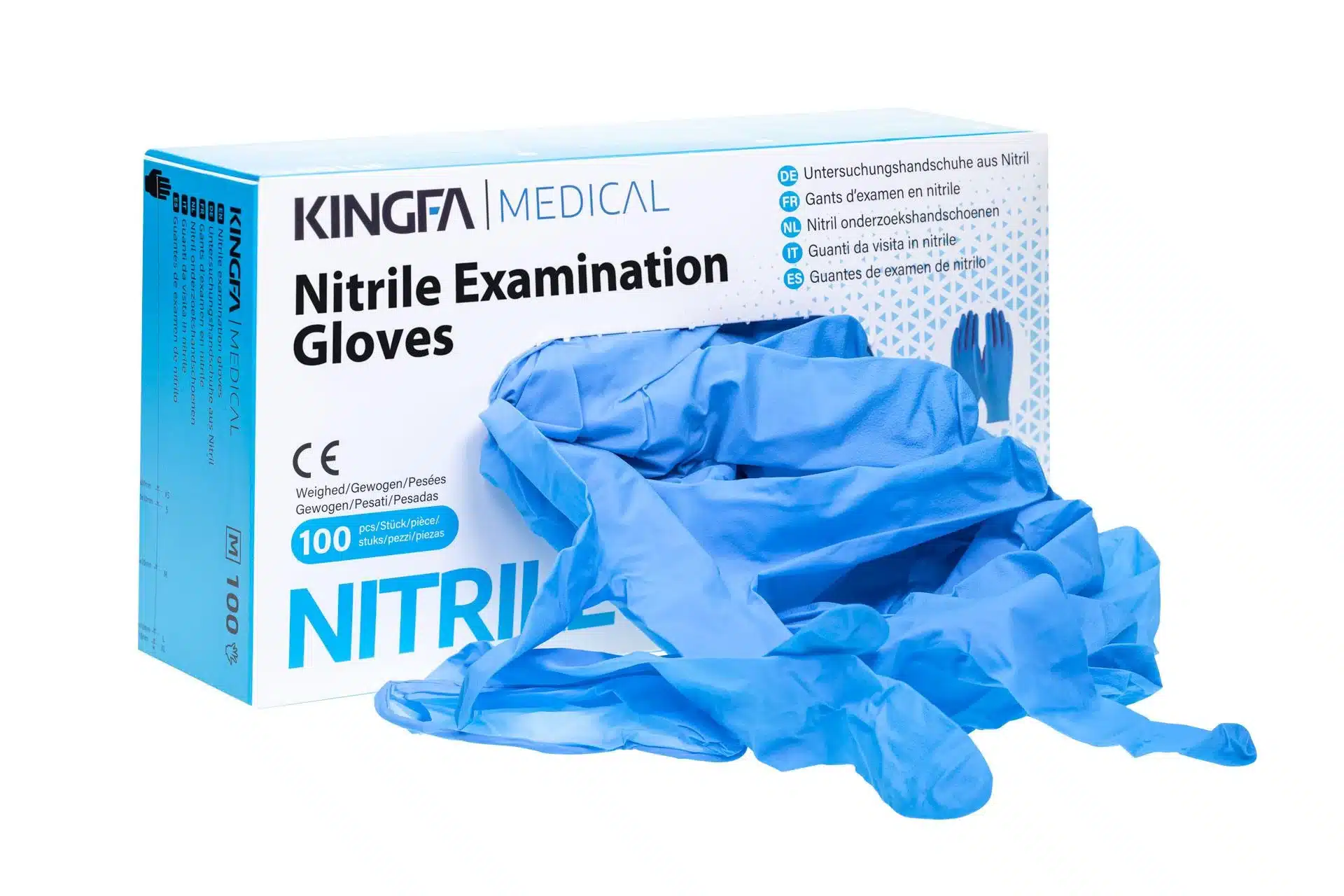 KINGFA Einweghandschuhe aus Nitril (blau) – Bild 4