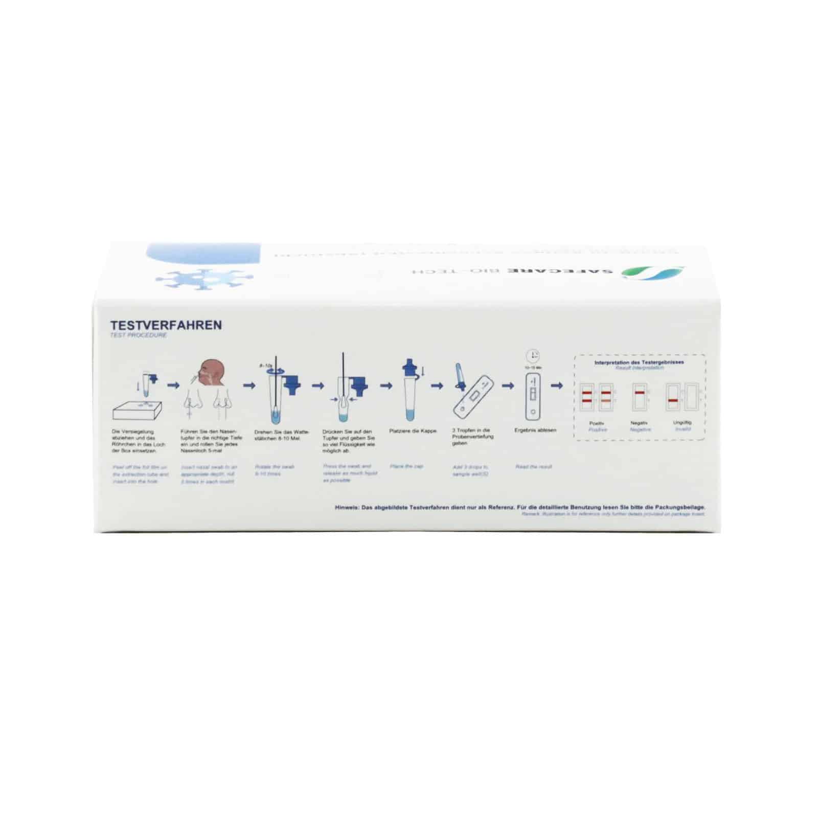 Safecare Antigen-Schnelltest (5 Stk.) – Bild 2
